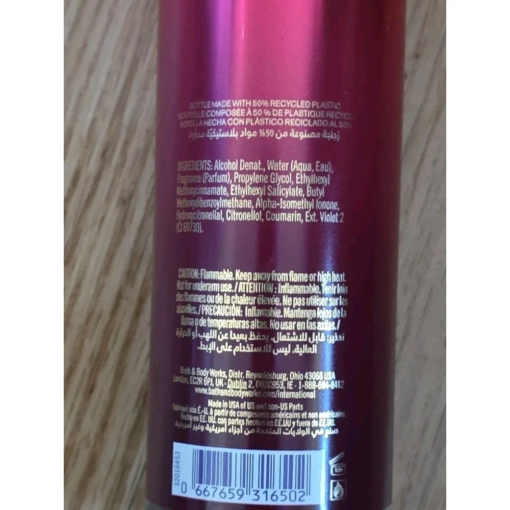 Bath & Body Works FOREVER RED Fine Fragrance Body Mist Spray 8 Oz New Old Stock